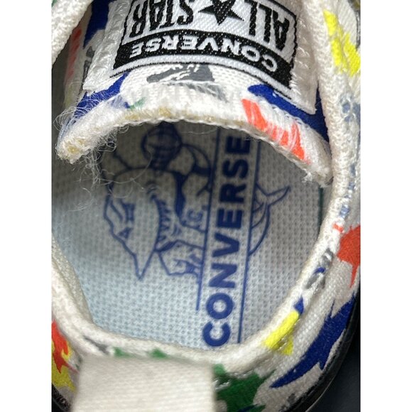 Converse All Star Infant Sneakers Shark Print Multi-Color Size 4 - Picture 4 of 7